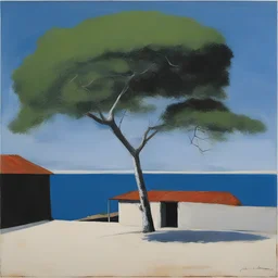 a landscape by Julio Larraz