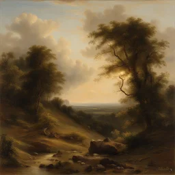 a landscape by Julius Theodor Christian Ratzeburg
