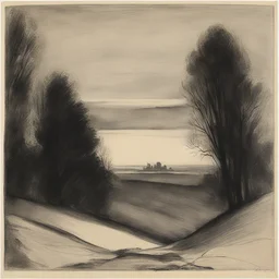 a landscape by Käthe Kollwitz