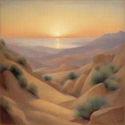 a landscape by Kahlil Gibran