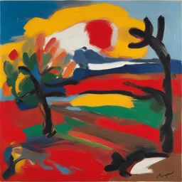 a landscape by Karel Appel