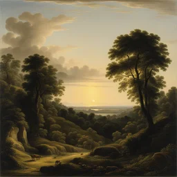a landscape by Karl Friedrich Schinkel