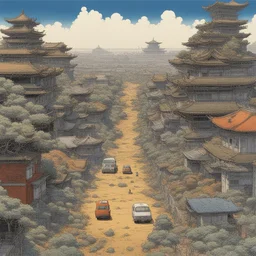 a landscape by Katsuhiro Otomo