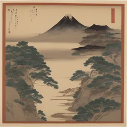 a landscape by Katsushika Ōi