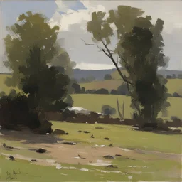a landscape by Ken Howard