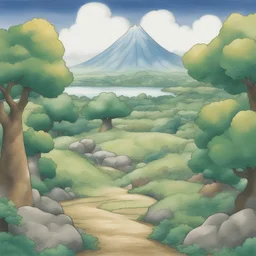 a landscape by Ken Sugimori