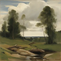 a landscape by Kitty Lange Kielland