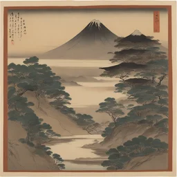 a landscape by Kiyoji Ōtsuji