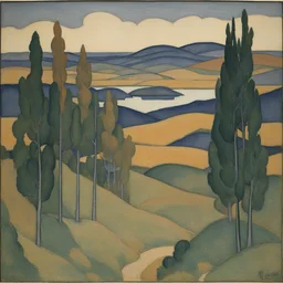a landscape by Koloman Moser