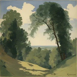 a landscape by Konstantin Somov