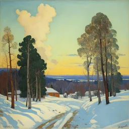 a landscape by Konstantin Yuon