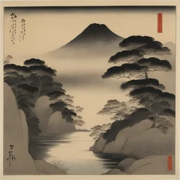 a landscape by Koson Ohara