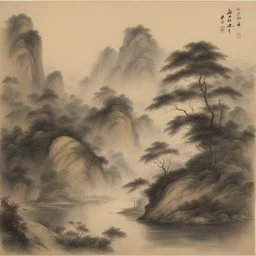 a landscape by Kuang Hong