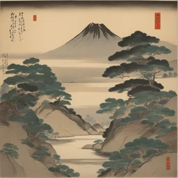 a landscape by Kunio Okawara