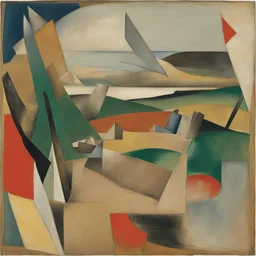 a landscape by Kurt Schwitters