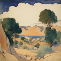 a landscape by Léon Bakst