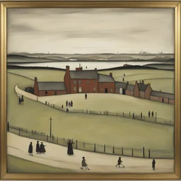 a landscape by L. S. Lowry