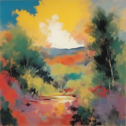 a landscape by LeRoy Neiman