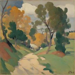 a landscape by Leo Putz