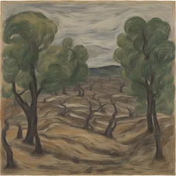 a landscape by Leon Kossoff