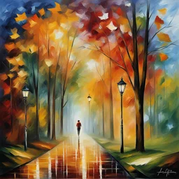 a landscape by Leonid Afremov