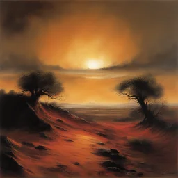 a landscape by Les Edwards