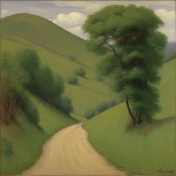 a landscape by Lilla Cabot Perry