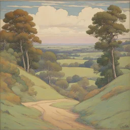 a landscape by Louis Rhead