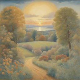 a landscape by Louis Wain