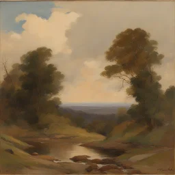 a landscape by Louis Weldon Hawkins