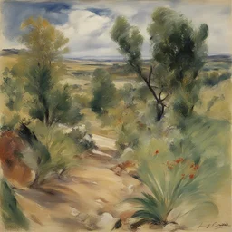 a landscape by Lovis Corinth