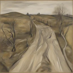 a landscape by Lucian Freud