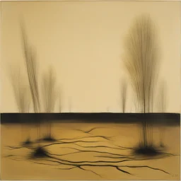 a landscape by Lucio Fontana