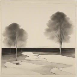 a landscape by Ludwig Mies van der Rohe