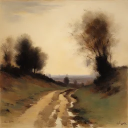 a landscape by Luigi Loir