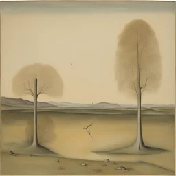 a landscape by Méret Oppenheim