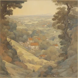 a landscape by M.W. Kaluta