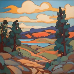 a landscape by Maggie Laubser