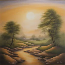 a landscape by Manjit Bawa