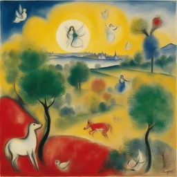 a landscape by Marc Chagall