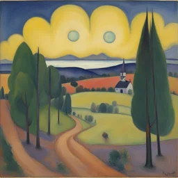 a landscape by Marianne von Werefkin