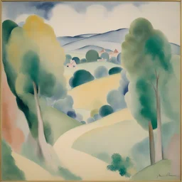 a landscape by Marie Laurencin