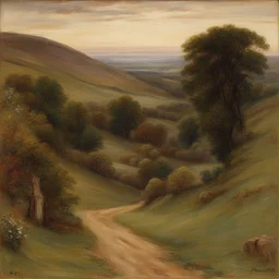 a landscape by Marie Spartali Stillman