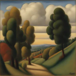 a landscape by Mark Gertler