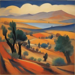 a landscape by Martiros Saryan
