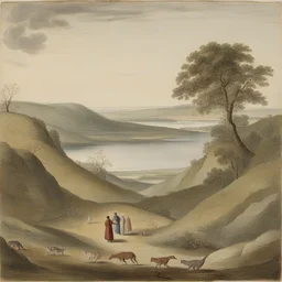a landscape by Mary Anning