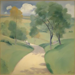 a landscape by Mary Cassatt