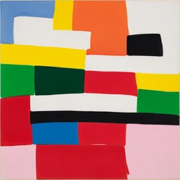 a landscape by Mary Heilmann