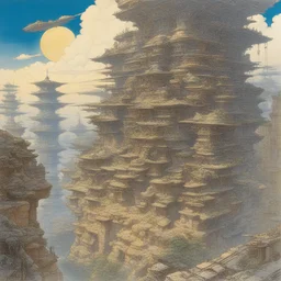 a landscape by Masamune Shirow