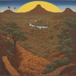 a landscape by Mati Klarwein